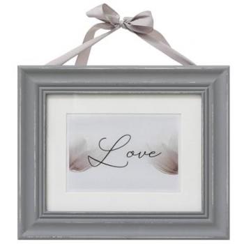 Portafoto de Madera con Cinta 17x12 cm - Color Taupe - Atmosphera