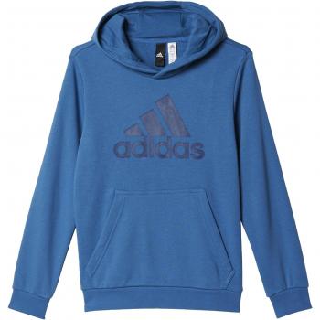 adidas Yb Logo Hood Sudadera, Niños, Azul