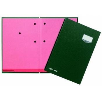 Carpeta para firmas PAGNA DE LUXE A4, 20 compartimentos, verde