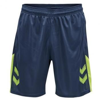 Hummel Pantalones Cortos Lead Trainer - Pantalones cortos de entrenamiento, fabricados en material ligero y transpirable, diseño ergonómico para mayor comodidad, cintura elástica con cordón ajustable, logotipo Hummel en la
