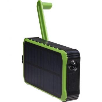 Powerbank Solar Denver PSO-10012 con Dinamo de Manivela, 10000mAh