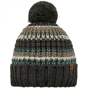Gorro Barts Goser Beanie Verde Unisex Talla Única con Pom Pom y Tejido Mixto
