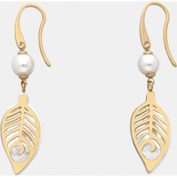 Pendientes Dafne Hojas con madreperla