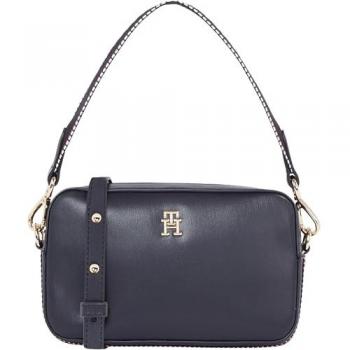 Bolso Bandolera Tommy Hilfiger Mujer Distinct Mini Azul Marino, Casual, Poliuretano, Outlet 2024