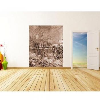 Bilderdepot24 Autoadhesivo Fotomural Paul Gauguin - Viejos Maestros Nieve en la ruda Carcel - sephia 180x220 cm - directamente desde el fabricante