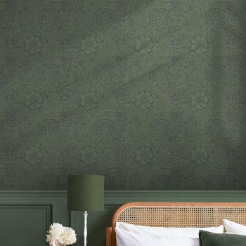 William Morris Marigold Textured Retro Fibrous Wallpaper
