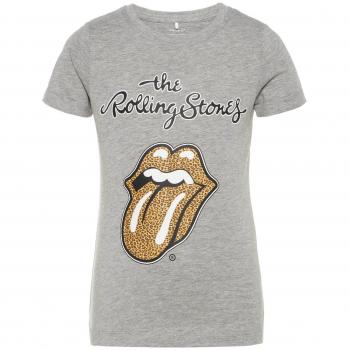 Name it nkfmusic Marry SS Slim Top, Gris, 134/140