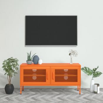 vidaXL TV Cabinet Orange 105x35x50 cm Steel