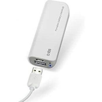 Baterías SBS de energía acumulador portátil 3,000mAh Power bank blanco