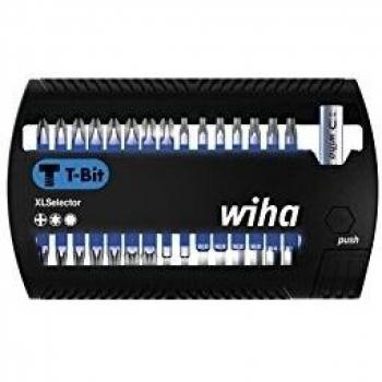 Wiha Juego de bits XLSelector 41830 - Conjunto de puntas Phillips, TORX y hexagonales de 32 piezas