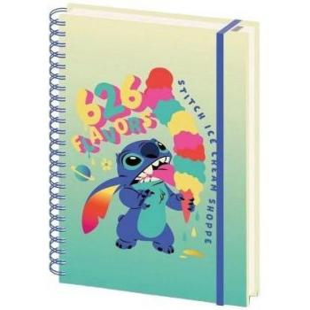 Cuaderno A4 Lilo & Stitch 626 Sabores Encuadernado con Alambre Azul One Size