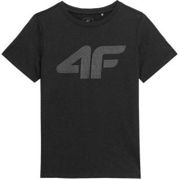 Camiseta de Manga Corta Infantil 4F Melange Negro 14-15 Años