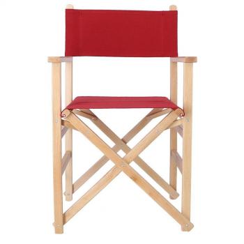Sillón Director Sunset Barniz Lona Cruda - Cómodo y Plegable