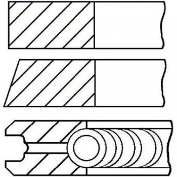 Juego de aros de pistón GOETZE ENGINE 08-307607-00
