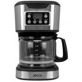 Cafetera de Goteo Digital Jocca 1500ml (12 Tazas) con Temporizador, Función Pausar y Servir, Mantener Caliente, Filtro Lavable y Jarra de Cristal - 900W