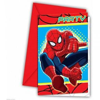 amscan Ultimate - Invitaciones y Sobres, diseño de Spiderman