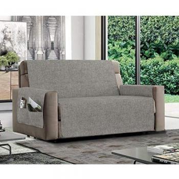 MB HOME BASIC Funda para sofá Antideslizante Relax Silver, 1 Plaza