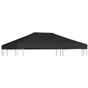 vidaXL Gazebo Top Cover 310 g/m² 4x3 m Grey