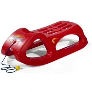 Sánky Rolly Toys Snow Cruiser Rojo con Raíles de Acero, 45 x 96 cm