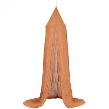 Dosel de cama Lili de gasa de algodón H350cm color marrón - Atmosphera