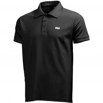 Helly Hansen Driftline Men's Short Sleeve Polo Shirt - Black, Size M
