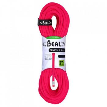 Cuerda dinámica Beal Zenith 9.5 mm rosa sólido 50 m