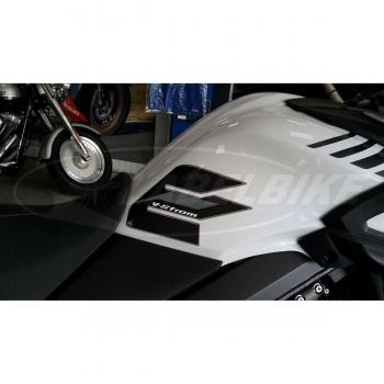 labelbike - 2 Protecciones Lateral Depósito Compatible para Moto Suzuki V-Strom 650 de 2017