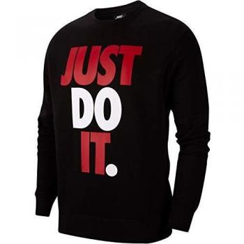 NIKE M NSW JDI Crew FLC Hbr Camiseta de Manga Larga, Hombre, Black, S