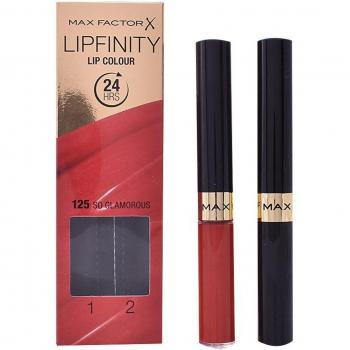 Max Factor Lipfinity Lip Colour Long-Lasting Lipstick with Balm Shade 125 So Glamorous 4.2 g
