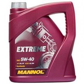 Aceite de Motor Sintético MANNOL EXTREME 5W-40 - 4 Litros, Compatible con VW, Audi y Mercedes-Benz