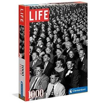 Clementoni- Rompecabezas Life Magazine de 1000 Piezas, en Blanco y Negro, Vintage, Fabricado en Italia, para Adultos, Multicolor