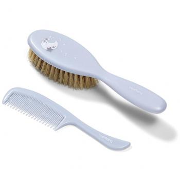 BabyOno Take Care Hairbrush and Comb III Set for Children from Birth - Blue