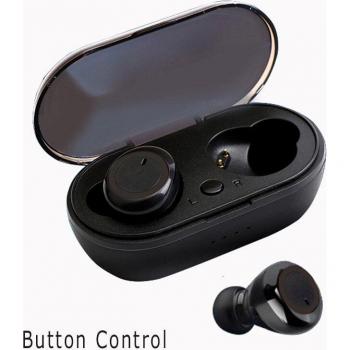 Auriculares Y50 TWS Inalámbricos Bluetooth con Control Táctil, Estéreo, Manos Libres y Cancelación de Ruido para Xiaomi e iPhone