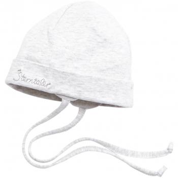 Gorro de Bebé Sterntaler Plateado con Cinta de Sujeción - Talla 43 - Unisex