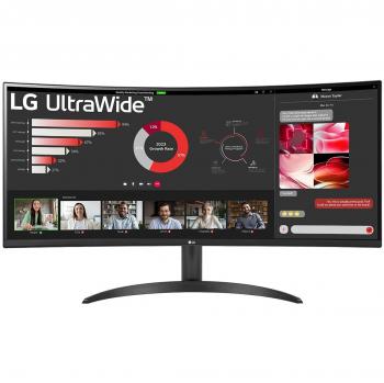 LG 34WR50QC-B 34 UltraWide Curved WQHD (3440 x 1440) LCD Monitor with FreeSync, 100Hz, 5ms Response Time, Dual HDMI & DisplayPort