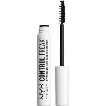 NYX Professional Makeup Control Freak Eyebrow Gel, Clear Brow Setter and Clear Mascara, Tames Brows and Sets Colour, Non-Sticky and Non-Flaking, 10 ml
