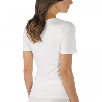 Camiseta de mujer Mey Emotion sin costuras laterales, color champán, talla 40