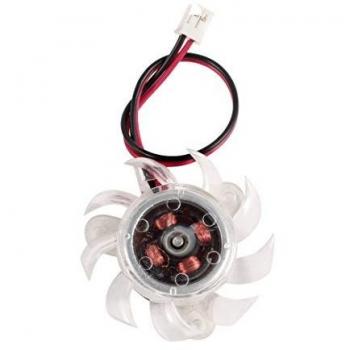 TOOGOO(R)35mm Ventilador de refrigeracion de tarjeta grafica VGA de plastico claro Enfriador para PC computador