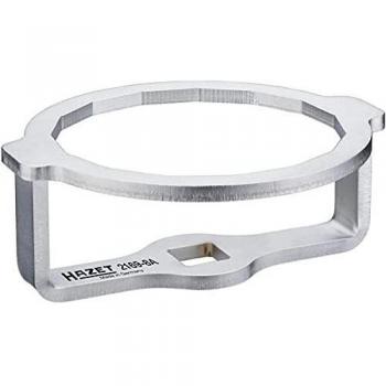 Llave para filtro de aceite HAZET 2169-8A - Cuadrado hueco 12,5 mm (1/2 pulgada) - Perfil exterior de 15 lados - Tamaño 74 mm