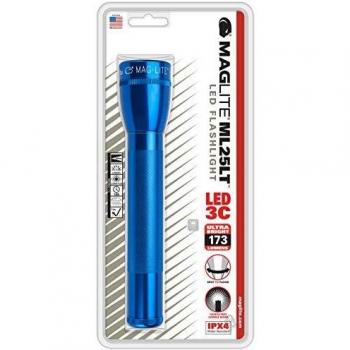 Mag Instrument 3 Cell C Maglite Led Flashlight Blister Pack ML25LT-S3116, Blue