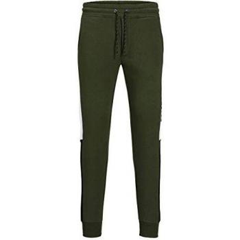 Pantalón de Deporte JACK&JONES Hombre XL Verde 12197199 JJIWILL Logo JJBLOCKING Sweat Pants VG