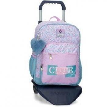 Mochila Escolar Enso Cute Girl 38cm con carro