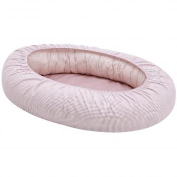 Protector de Colchón de Moisés Cambrass Cuna Nido Bebé Vichy10 55x90x15 Cm Rosa
