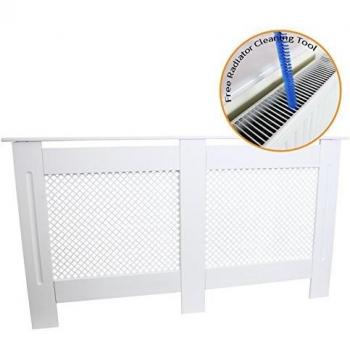 Cubrerradiador MDF Blanco 1515mm con diseño elegante y acabado de alta calidad
