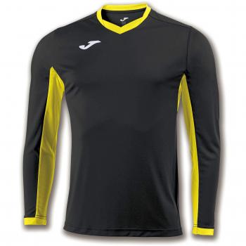 Joma Champion IV M/L Camiseta Equipamiento, Hombre, Negro/Amarillo, XS