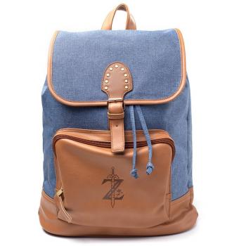 Zelda mochila Aliento del juego Wild Logo Nintendo marrón azul