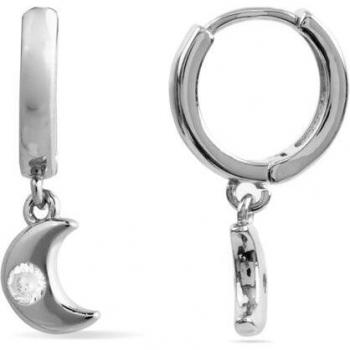 Pendientes Luxenter Essential con acabados en rodio y circonita brillante
