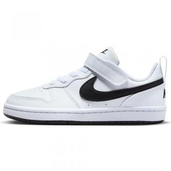 Nike Court Borough Low Recraft Kids Sneakers - White/Pink (Size 33.5)