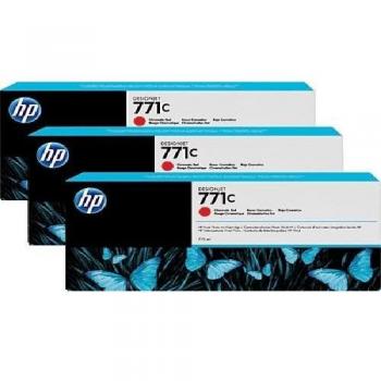 HP 771C Chrmtc Red Ink Cartridge 3Pack B6Y32A
