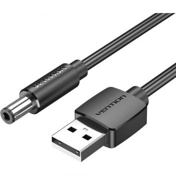 Vention CEYBF Cable de Alimentación USB-A Macho a DC 5.5mm Macho 1m Negro